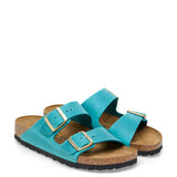 Birkenstock Arizona Oiled Leather Sandals for Women in Biscay Bay