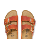 Birkenstock Arizona Oiled Leather Sandals for Women in Burnt Orange