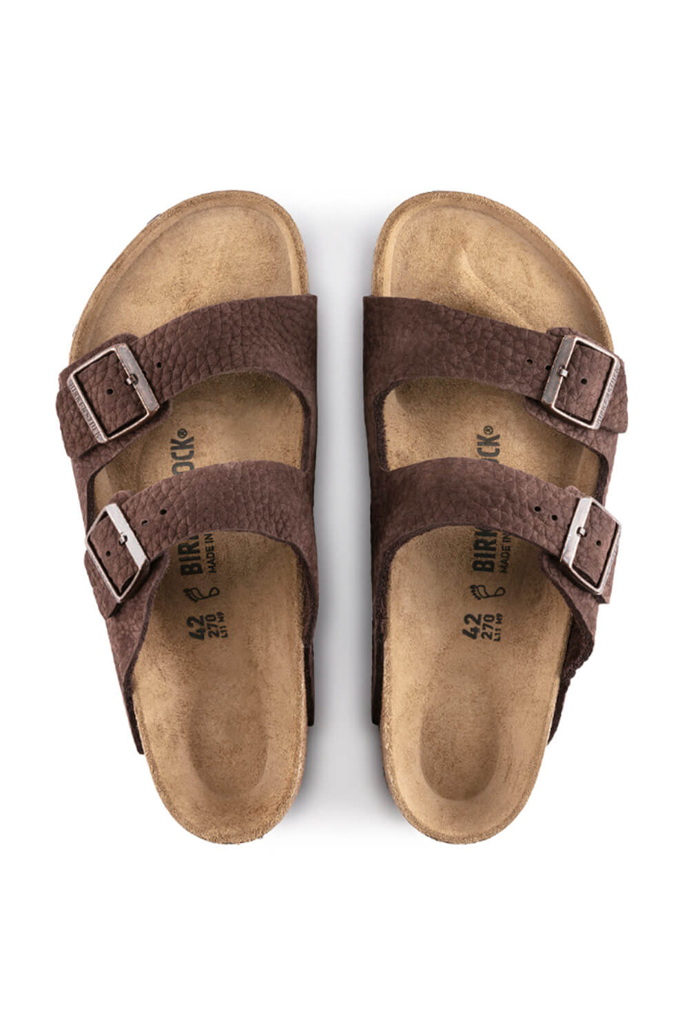 Arizona Suede Sandals in Brown - Birkenstock