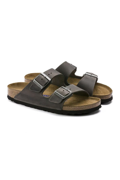 Birkenstock Arizona Soft Footbed Sandals for Men in Iron