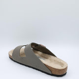 Birkenstock Arizona Birkibuk Shearling Sandals for Men in Stone 