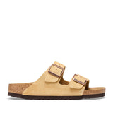 Birkenstock Arizona Suede Sandals in Latte Cream