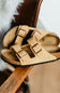 Birkenstock Arizona Suede Sandals in Latte Cream