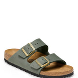 Birkenstock Arizona Nubuck Leather Sandals for Women in Thyme