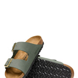 Birkenstock Arizona Nubuck Leather Sandals for Women in Thyme