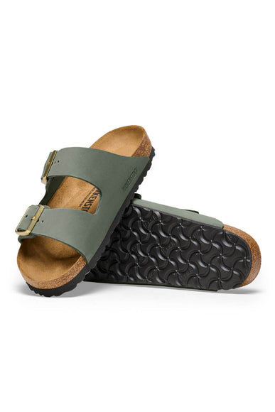 Birkenstock Arizona Nubuck Leather Sandals for Women in Thyme