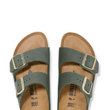 Birkenstock Arizona Nubuck Leather Sandals for Women in Thyme