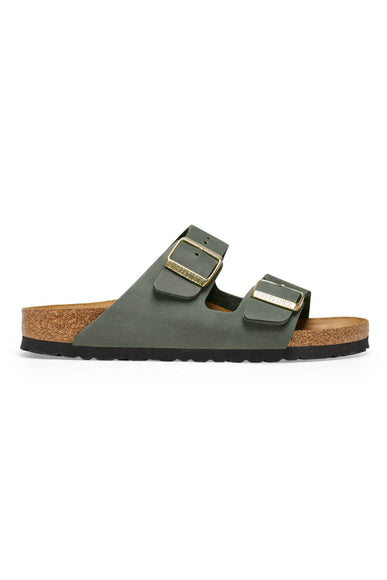 Birkenstock Arizona Nubuck Leather Sandals for Women in Thyme