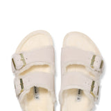 Birkenstock Arizona Shearling Sandals for Women in Antique White 