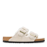 Birkenstock Arizona Shearling Sandals for Women in Antique White 