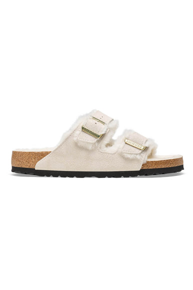 Birkenstock Arizona Shearling Sandals for Women in Antique White 