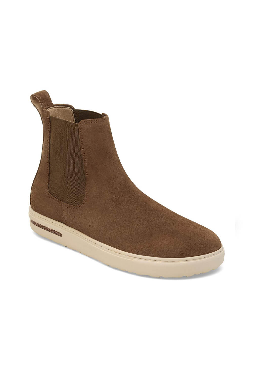 Birkenstock Bend Chelsea Suede Leather Booties for Women in Dark Tea