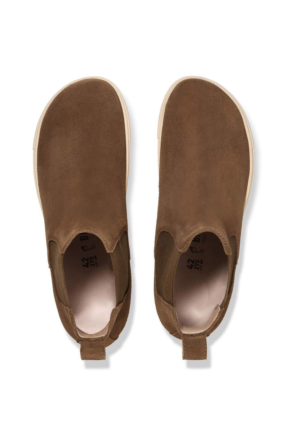 Birkenstock Bend Chelsea Suede Leather Booties for Women in Dark Tea