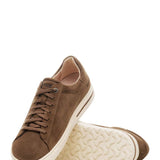 Birkenstock Bend Low Suede Leather Shoes for Men in Dark Tea