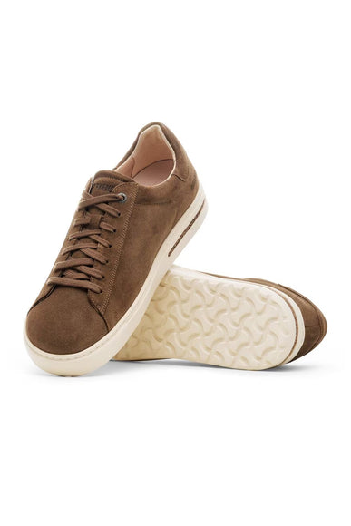 Birkenstock Bend Low Suede Leather Shoes for Men in Dark Tea