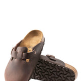 Birkenstock Boston Soft Footbed Oiled Leather Clogs for Men in Haban