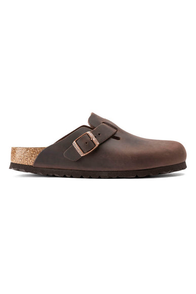 Birkenstock Boston Soft Footbed Oiled Leather Clogs for Men in Haban