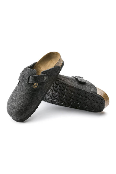 Birkenstock Boston Wool Clogs for Women in Black