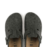 Birkenstock Boston Wool Clogs for Women in Black