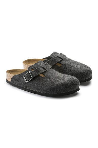 Birkenstock Boston Wool Clogs for Women in Black