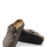 Birkenstock Boston Wool Clogs for Women in Brown