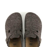 Birkenstock Boston Wool Clogs for Women in Brown