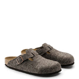 Birkenstock Boston Wool Clogs for Women in Brown
