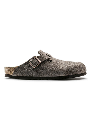 Birkenstock Boston Wool Clogs for Women in Brown