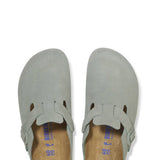 Birkenstock Boston Suede Clogs for Women in Sage
