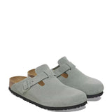Birkenstock Boston Suede Clogs for Women in Sage