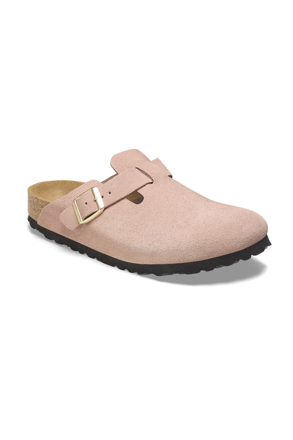 Birkenstock Boston Suede Clogs for Women in Rose