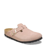 Birkenstock Boston Suede Clogs for Women in Rose