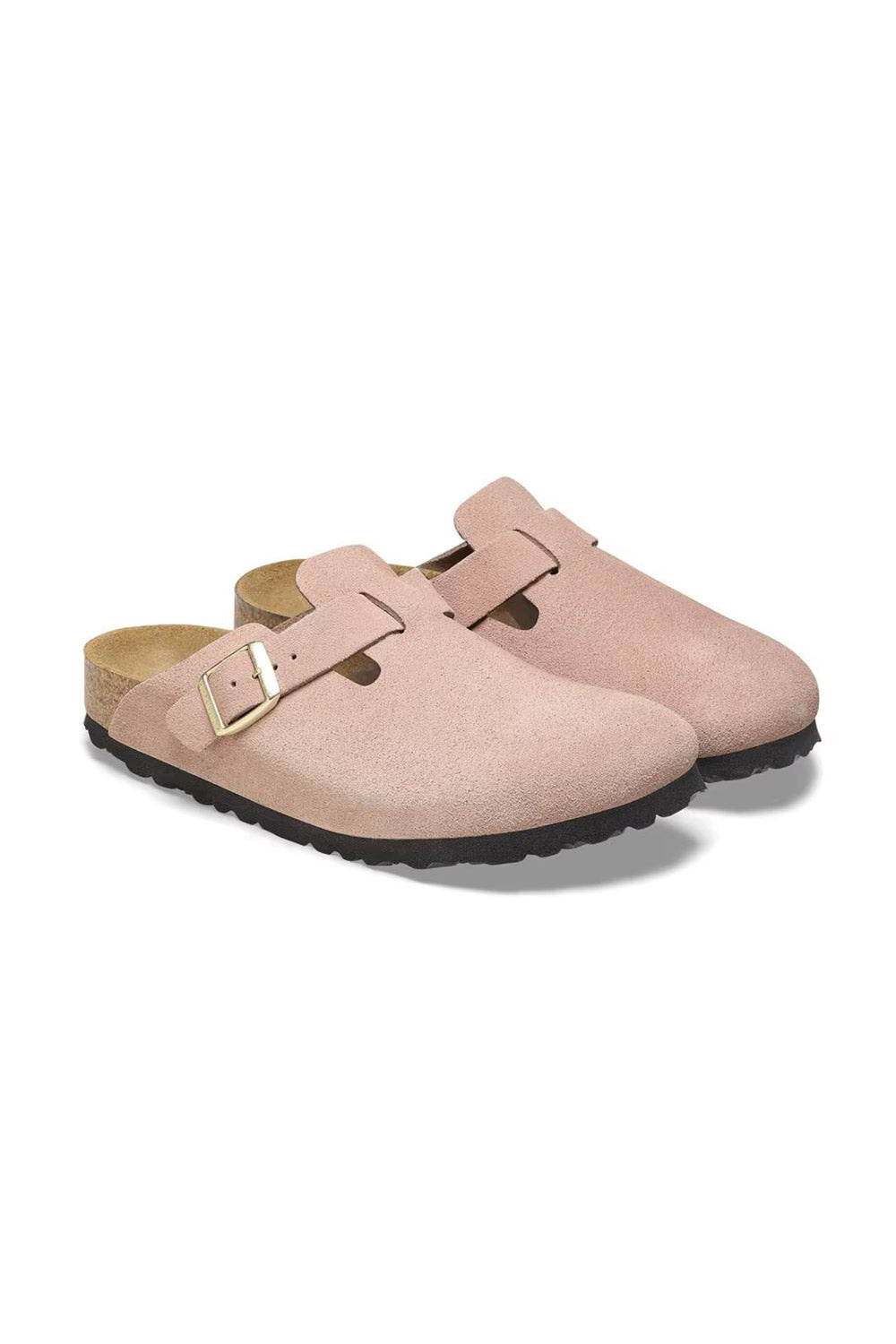 Birkenstock Boston Suede Clogs for Women in Rose