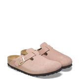 Birkenstock Boston Suede Clogs for Women in Rose