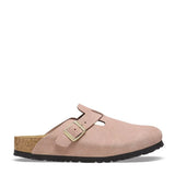 Birkenstock Boston Suede Clogs for Women in Rose
