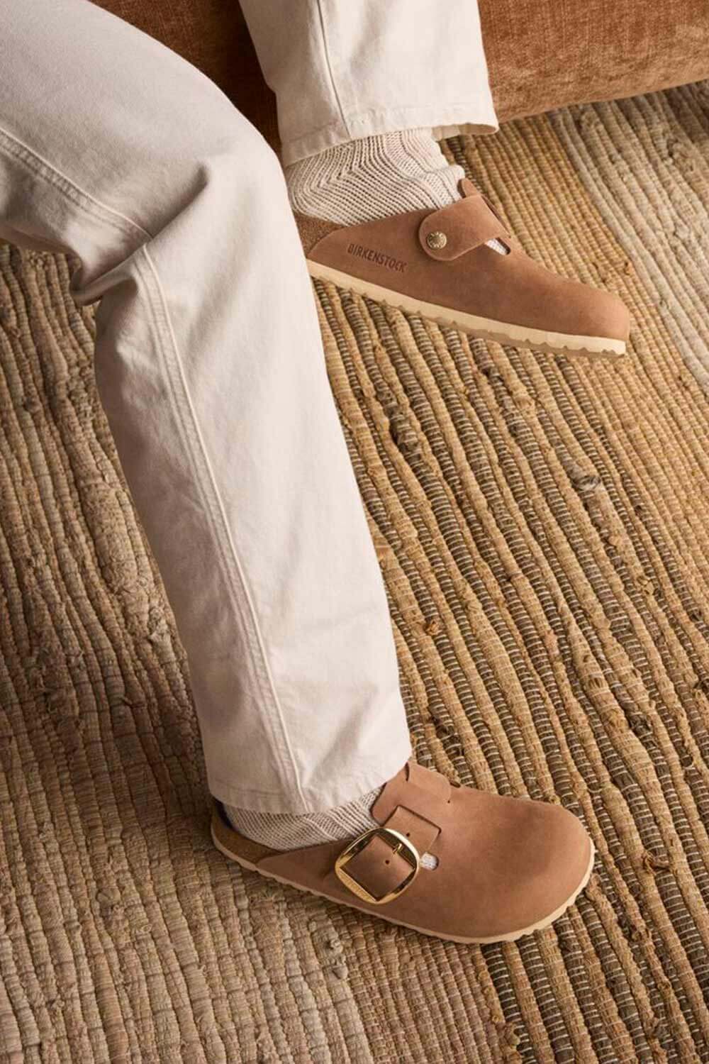 Birkenstock Boston Big Buckle Oiled Leather Clogs for Women