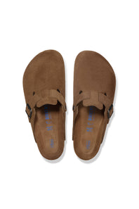 Birkenstock Boston Soft Footbed Clogs for Women in Dark Tea