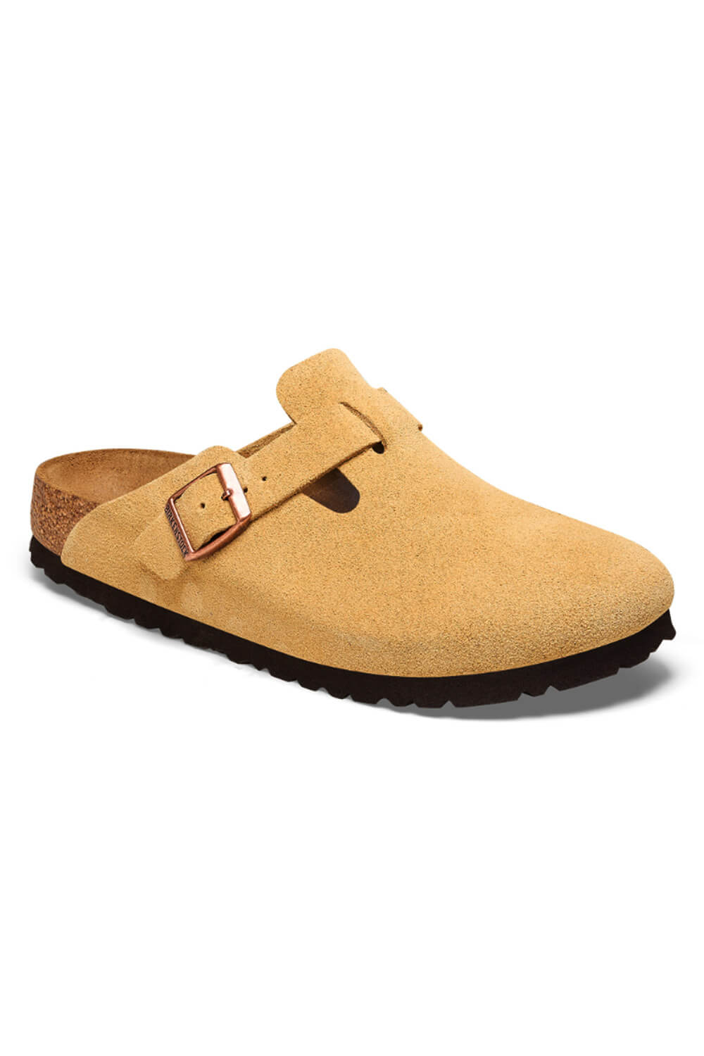 Birkenstock Boston Suede Latte Cream