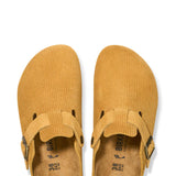 Birkenstock Boston Corduroy Suede Clogs for Women in Brown