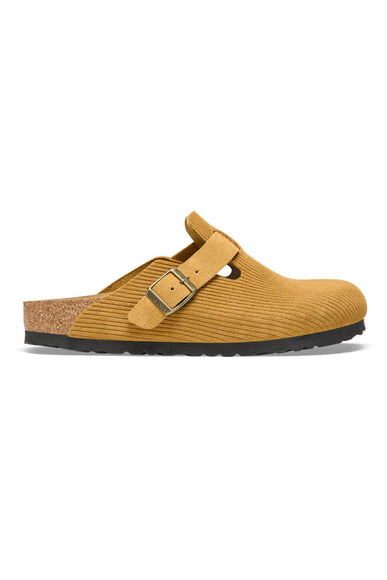 Birkenstock Boston Corduroy Suede Clogs for Women in Brown