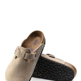 Birkenstock Boston Soft Footbed Oiled Leather Clogs for Women in Tobacco Brown
