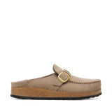 Birkenstock Buckley Oiled Leather Mules for Women in Tobacco Brown