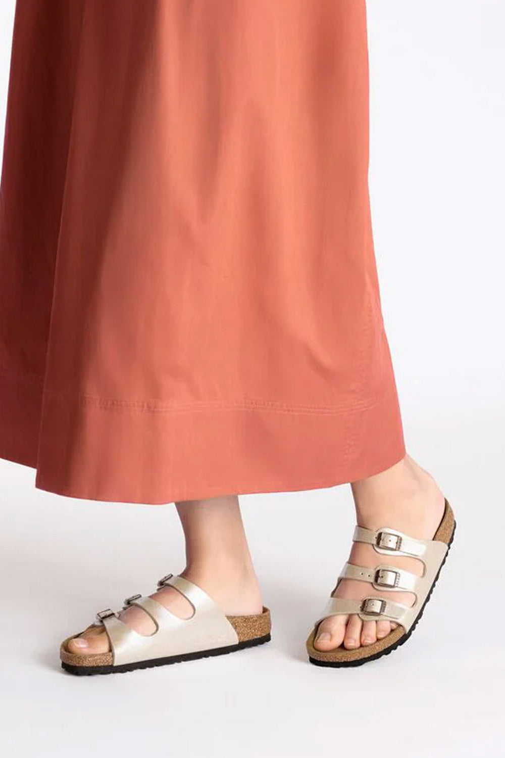 Birkenstock Florida Birko-Flor Sandals for Women in Pearl