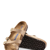 Birkenstock Franca Nubuck Leather Sandals for Women in Sand