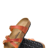 Birkenstock Franca Oiled Leather Sandals for Women in Burnt Orange