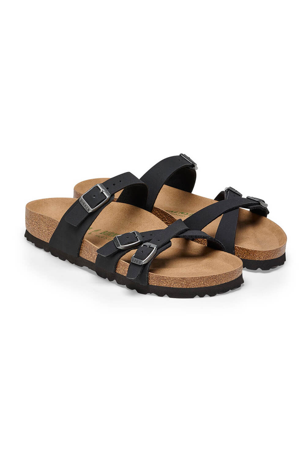 Birkenstock Franca Vegan Birkibuc Sandals for Women in Black