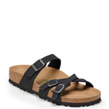 Birkenstock Birkibuc Franca Vegan Sandals for Women in Black