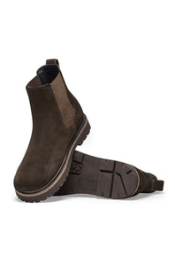 Birkenstock Highwood Slip On Suede Leather Booties for Women in Mocha