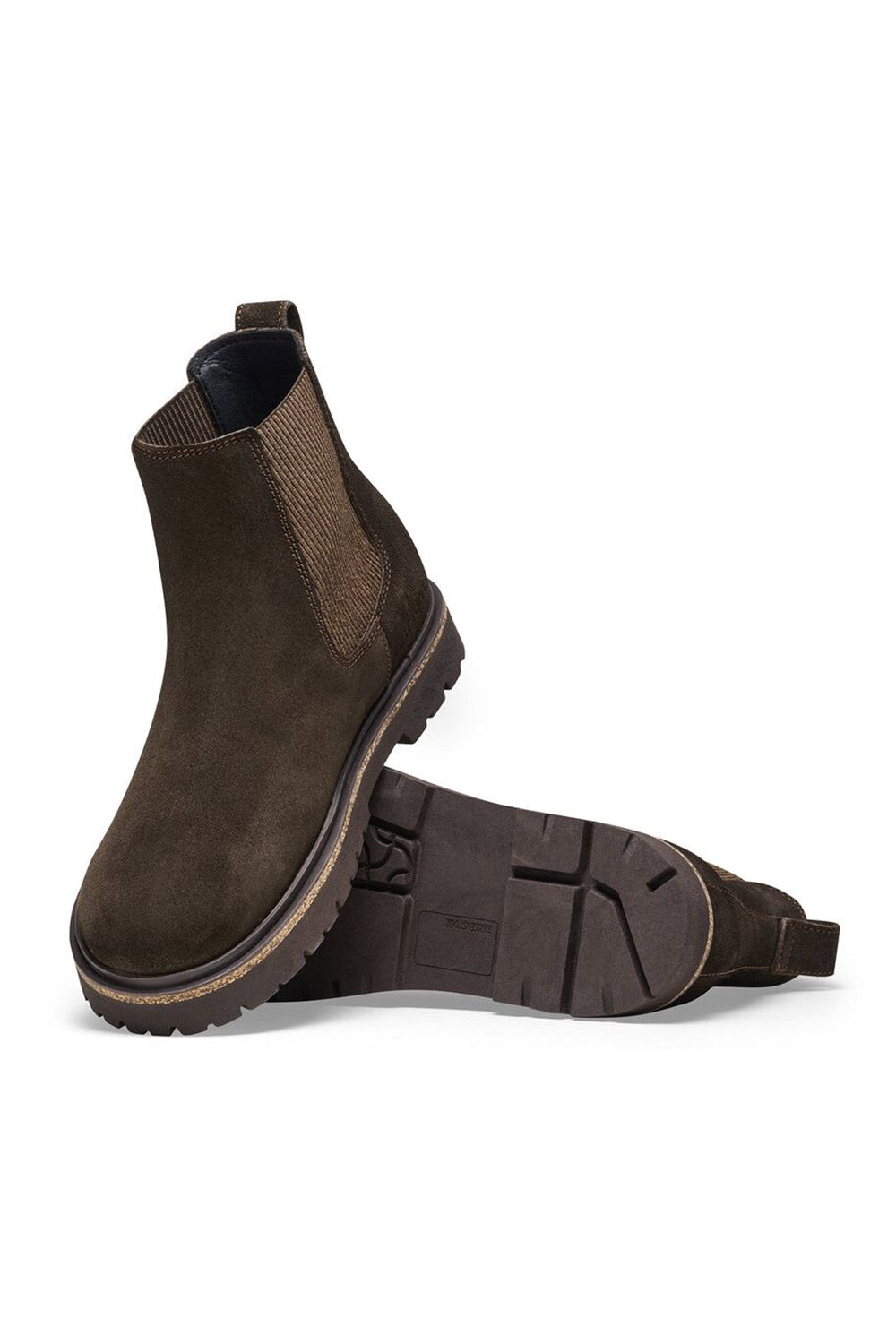 Birkenstock Highwood Slip On Suede Leather Booties for Women in Mocha