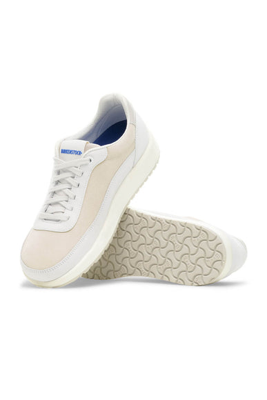 Birkenstock Honnef City Leather Textile Sneakers for Women in Vintage White